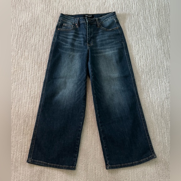 Judy Blue Los Angeles Cropped Wide Leg Jeans Size 5/27 Excellent Condition - Picture 4 of 10
